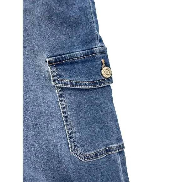 YMI High-Rise Skater Wide-Leg womans blue denim Jeans Size 3/26 SKU 9455 - Picture 8 of 13